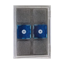 Koplow Casino Dice 19mm Blue Birdseye Spotting (2) New