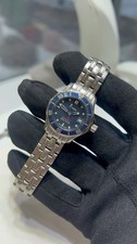 Omega Seamaster Lady's 28MM Blue Wave Dial with Date Ref. 2224.80.00 5