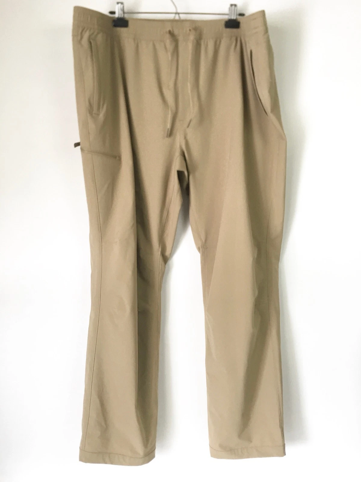 Orvis Rapid Pants Mens XXL Khaki Tan Pull On 31" Lightweight Nylon