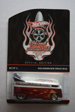 Hot Wheels 24th Collector's Convention 2010 - Red White - Volkswagen Drag Bus