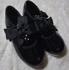 Stelle Tap dance shoes with removable black bows sz 8Medium beginners