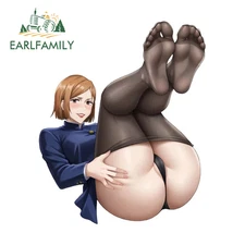 EARLFAMILY 5.1" Seductive Big Butt Kugisaki Nobara Sticker Lying Posture Decal