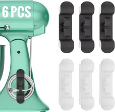 6PCS Cord Organizer for Appliances, Upgraded Kitchen Appliance Cord Wrap