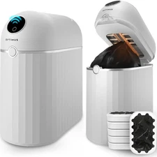 Automatic Touchless Trash Can with Motion Sensor, 6 Refill Bags, Self-Sealing...