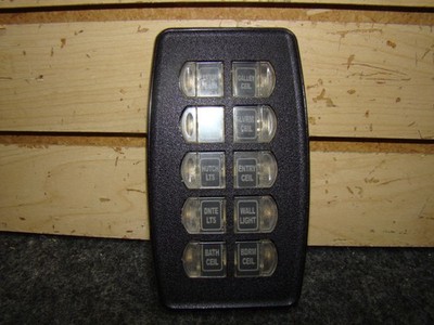 USED RV 10 BUTTON TOUCH PAD P/S FRONT O/H BOARD #1 AC INT
