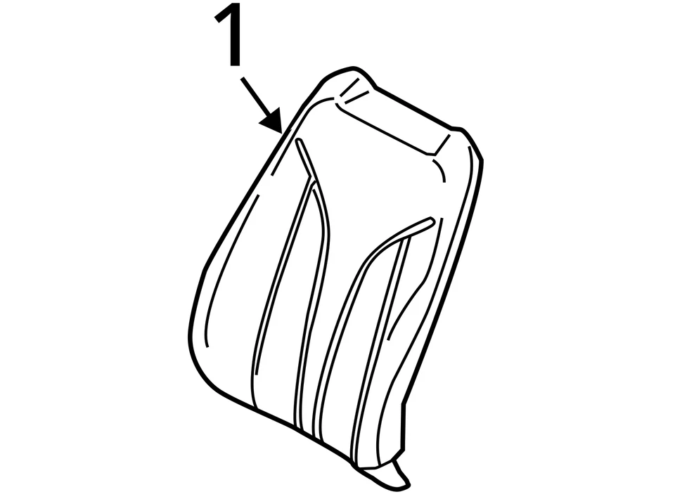 Funda trasera asiento delantero para Lincoln MKX 2016 ASM FA1Z5864417FB - NUEVA OEM Foto 4 de 4