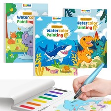 TECJOE 3 Pack Paint With Water Coloring Books for Toddlers, Waterco... Fast Ship