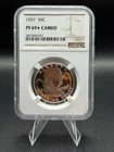 1957 Franklin Half Dollar PF 69 Star CAMEO NGC