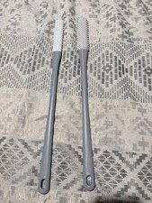 Gray Long Handled Silicone Toe, Nail  Foot Scrubbers