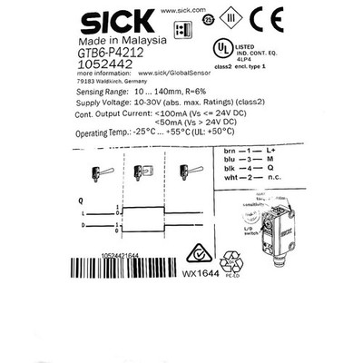   GTB6-P4212 Miniature photoelectric sensors ,PNP,New Kd #pq