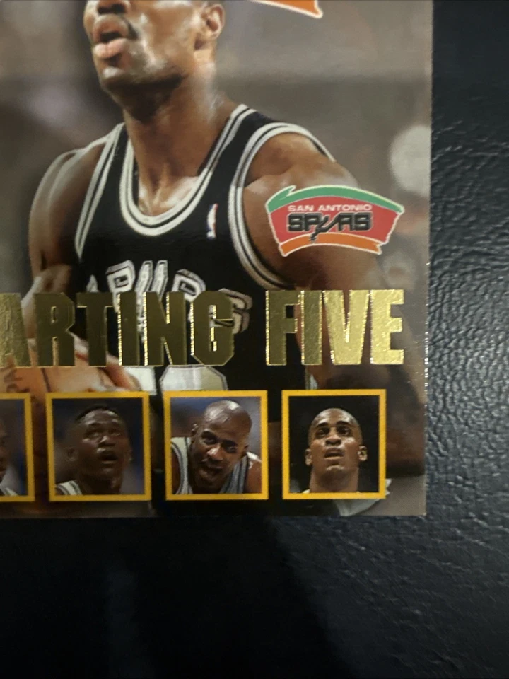 1996-97 NBA HOOPS Starting Five David Robinson San Antonio Spurs Leven HOF - Image 3 of 4