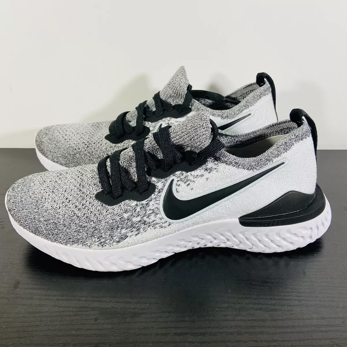 Epic react flyknit clearance 2 white/pure platinum/black