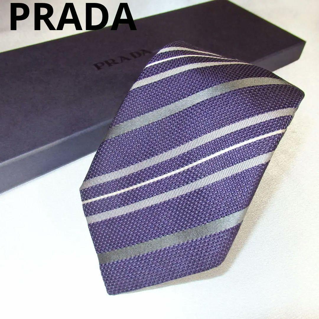 PRADA MENS Ladies 100% Silk Necktie Tie Multicolor Luxur