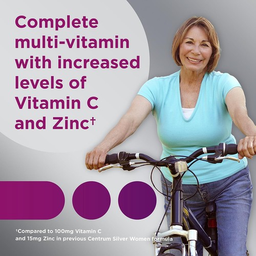 NEW Centrum Silver MultiVitamin MultiMineral Complete Vitamin Women 50, 200 ct - Picture 2 of 4