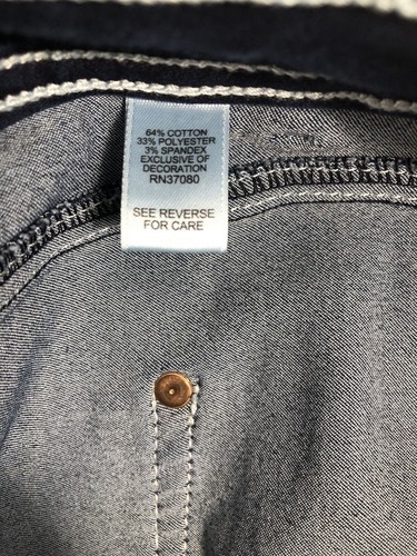 Cato Est 1946 Jeans Women's Size 16 Denim Dark Blue Classic High Rise Straight - Picture 7 of 14