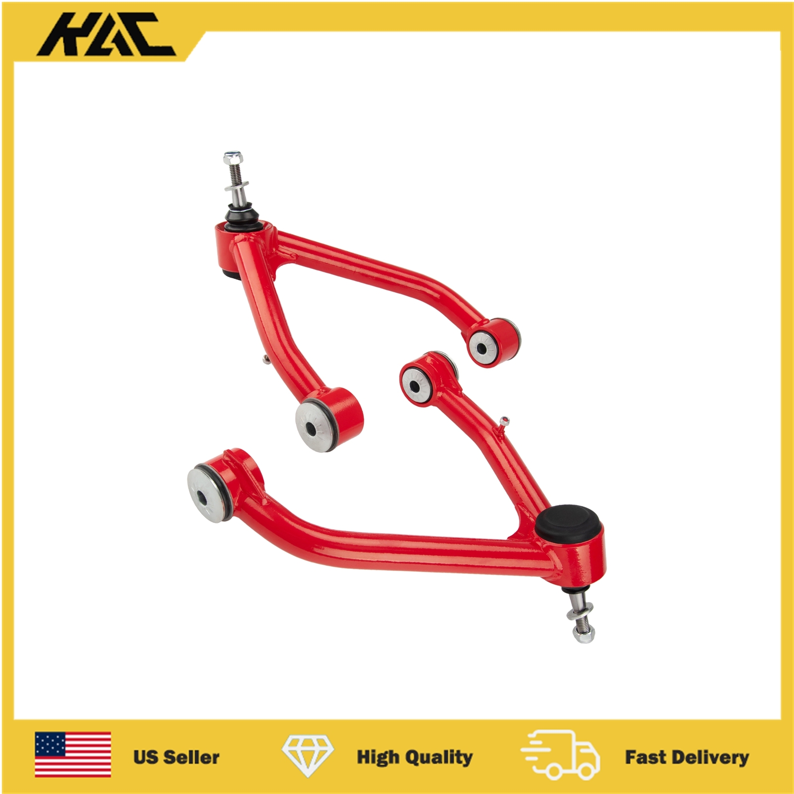 Pair Upper Tubular Control Arms 2-4''Lift For Chevy Silverado Cadillac Escalade