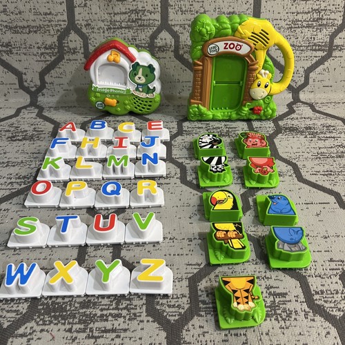 Leap Frog Fridge Zoo Matching Animal Set Sounds & Fridge