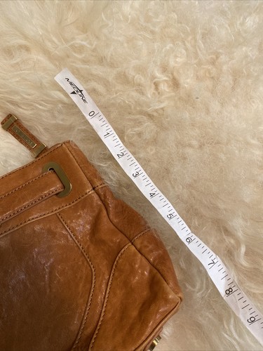 rachel zoe Leather Brown Caramel Clutch purse - Picture 5 of 7