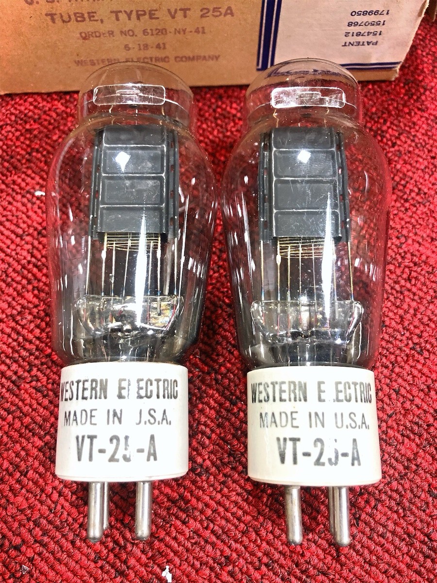 WESTERN ELECTRIC VT-25 ウエスタン VT-25 Western Electric VT-25A VT25A VT25 Gold Grids Square Getter