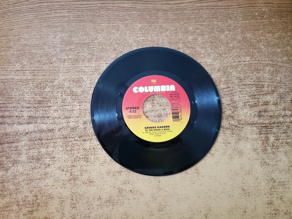 1990S MINT-EXC Savage Garden To The Moon & Back/MEMORIES ARE DESIGNED 78576 45 Foto 2 de 2