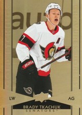 2021/2022 HOCKEY CARD TIM HORTONS - BRADY TKACHUK GOLD ETCHING G-14