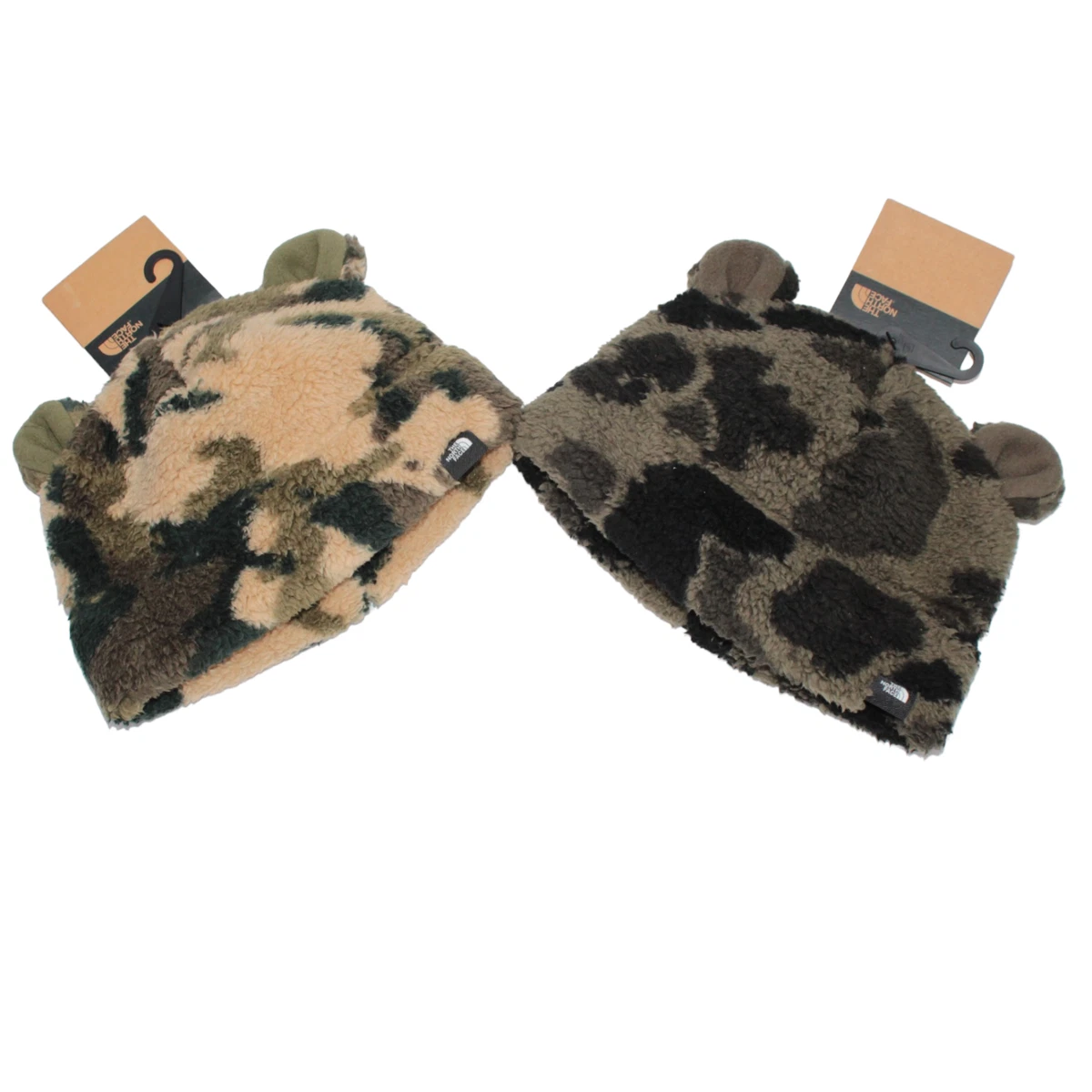 north face camo beanie