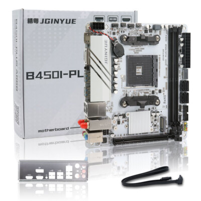 Mini ITX AM4 Motherboard, B450I-PLUS ARGB, Dual M.2 NVMe, ITX SFF