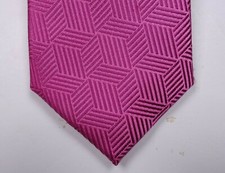 ALFANI Pink Shubert Geometric Neck Tie NEW