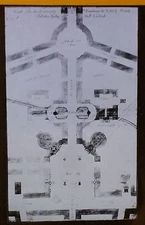 1787 Project for City Extension, Karlsruhe, Germany, Magic Lantern Glass Slide 