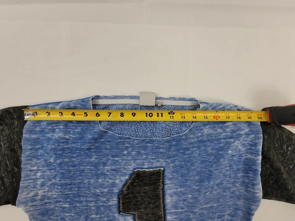 Sudadera para mujer Rebel Yell dobladillo crudo 1 bloqueado novio cuadrado corte talla XS Foto 3 de 4