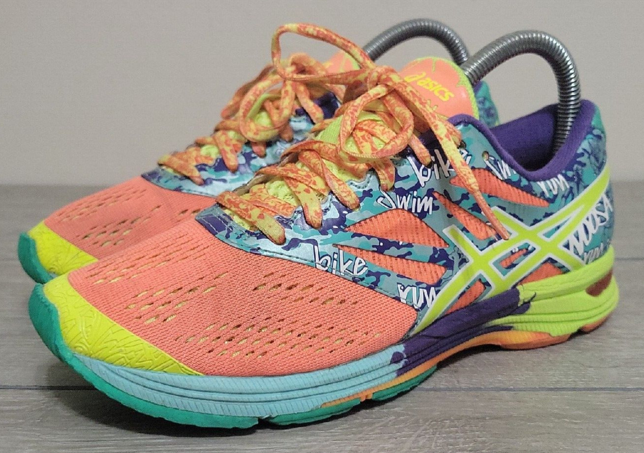 Asics Gel Noosa Tri 10 T580N Neon Running Training Shoes Sneakers