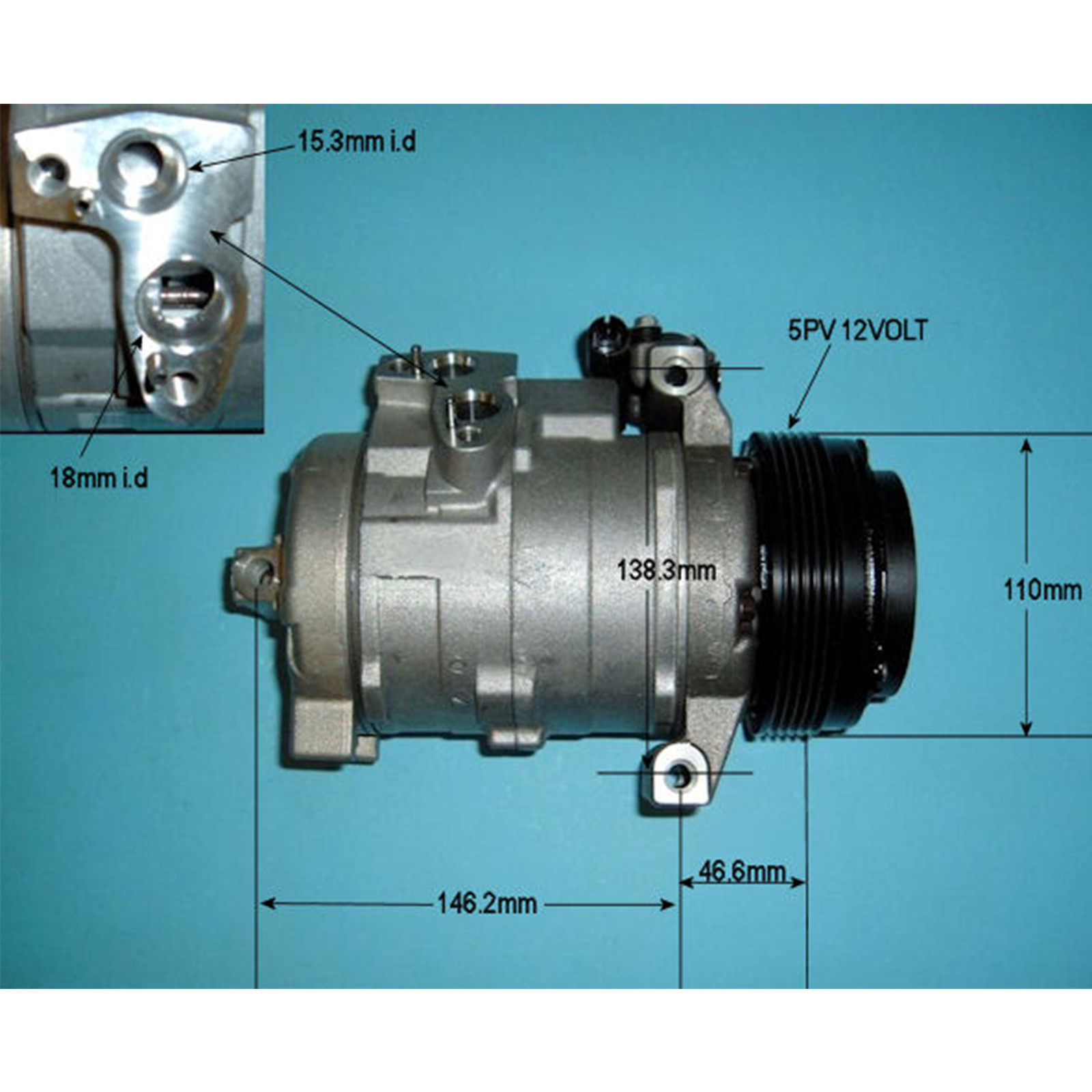 OE SPEC NEW AIR CON PUMP COMPRESSOR FOR LAND ROVER RANGE ROVER (L322) 4 ...