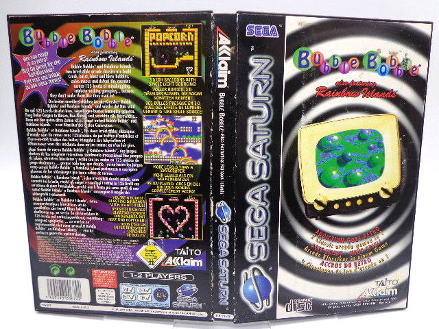 Sega Saturn Jeu Bubble Bobble /featuring Rainbow Islands Avec OVP PAL