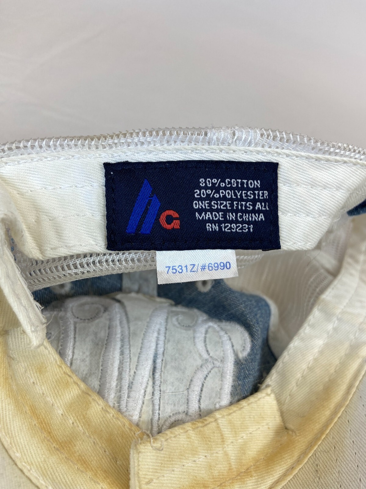 Embroidered Initial BMC Baseball Cap Strapback Ha… - image 9