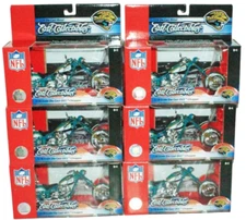 6 Pc Lot Jacksonville Jaguars NFL Football 1:18 Diecast Chopper Motorcycle 2006