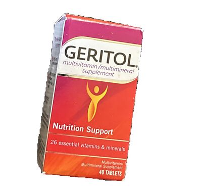 Geritol Complete Nutrition Support MultiVitamin/Mineral - 40 Tablets - Ex: 3/25