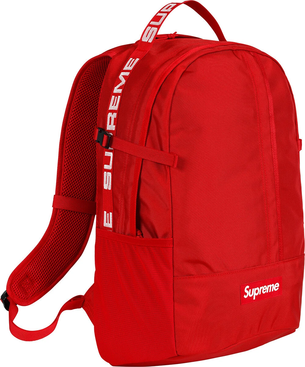 Sac à dos Supreme Cordura SS18 Ripstop nylon rouge   100% authentique