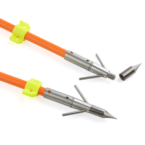 6/12pcs 30'' Bowfishing Solid Fishing Arrowheads Fiberglass Bow Archery Hunting - Picture 5 of 13