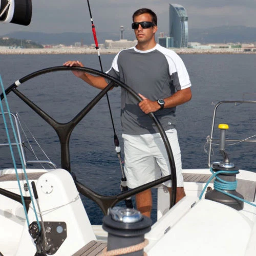 Gill Men s 50 UV Tec Sailing Shorts UV005 Silver Grey XS 28