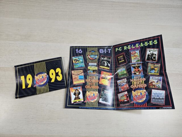 Amiga Hit Squad 16 Bit PC Releases 1993 Posters / Leaflets Atari ST x2