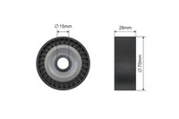 NTY Spannrolle Keilrippenriemen FÜR Audi A2 00-05 Seat Ibiza/Cordoba 02-09