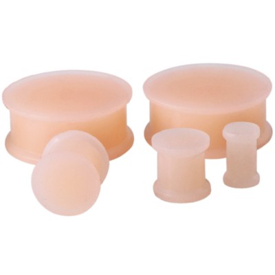 20MM-38MM HIDER PLUG SILIKON HAUTFARBE SKIN FLESH TUNNEL OHR HAUT FARBE PLUGS