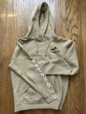 Pre Owned Bait Jurassic Park Hoodie Beige Tan Size Small Japanese
