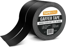 2 Pack Gaffers Tape - 2” W X 30 Yards per Roll (180 Ft) - Cloth Matte Black