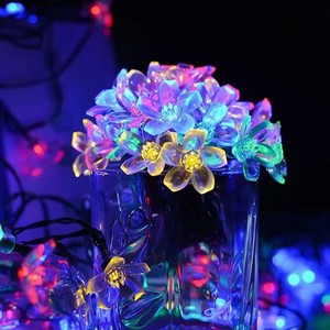 200LED Solar String Lights Flower Bulbs Solar Garden Waterproof Decorative Light