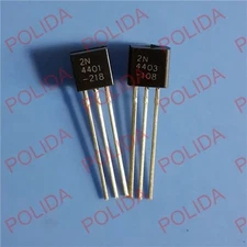 100pairs or 200PCS Transistor ON/FAIRCHILD TO-92 2N4401/2N4403 2N4401G/2N4403G