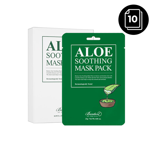 Paquete de máscara calmante de aloe Benton 10ea - Imagen 1 de 1