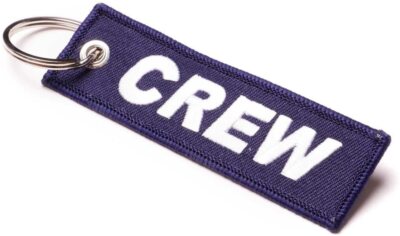 Schlüsselanhänger   CREW in BLAU   Deutsche Händler   ähnl. Remove Before Flight