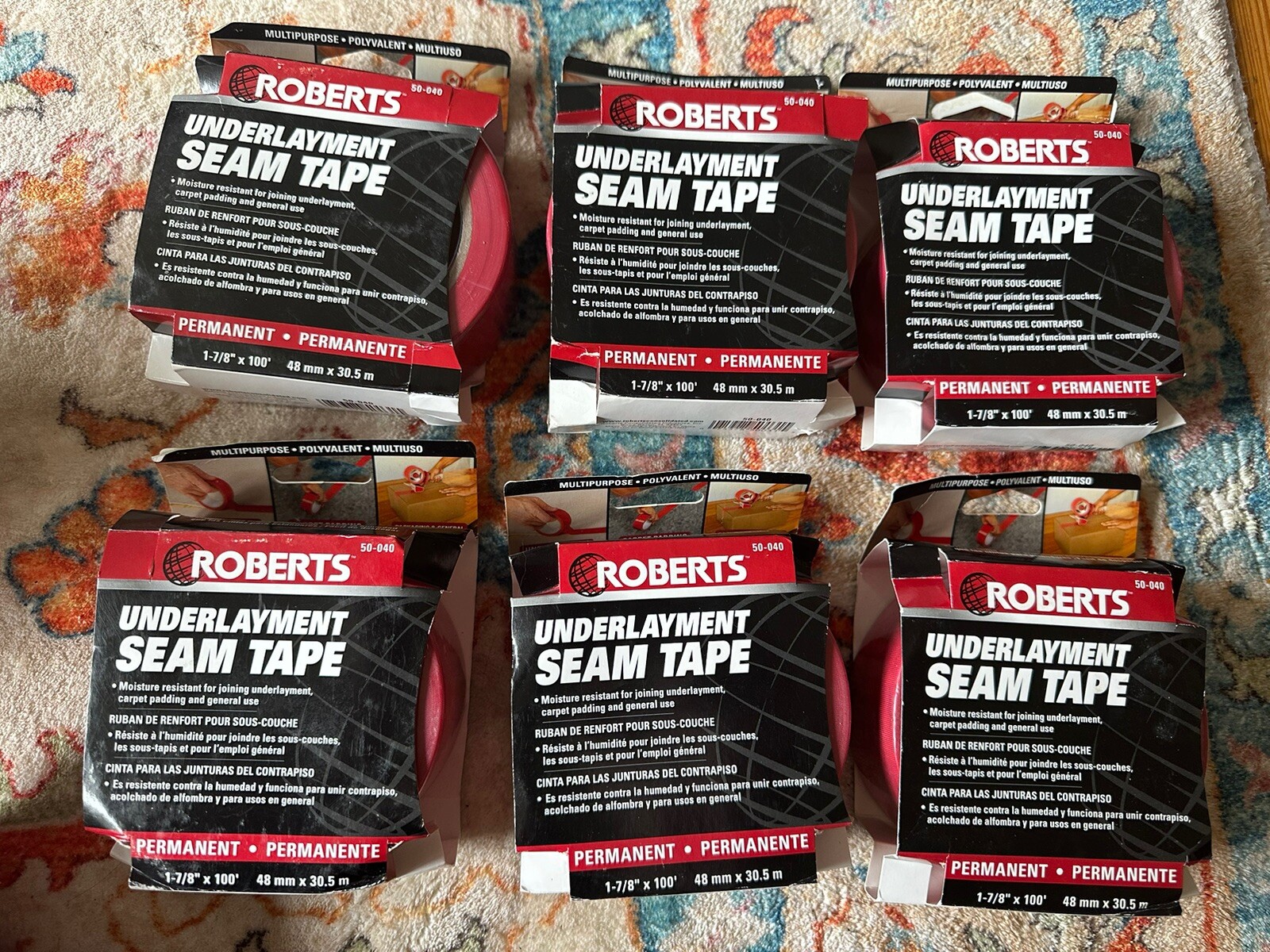 Robert’s Underlayment Seam Tape 17/8x100 Lot Of 6 eBay