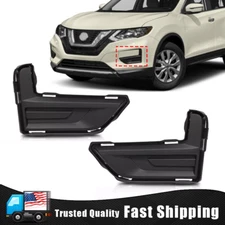 For 20 17-20 Nissan Rogue Front Bumper Fog Light Lamp Cover Grille Left & Right